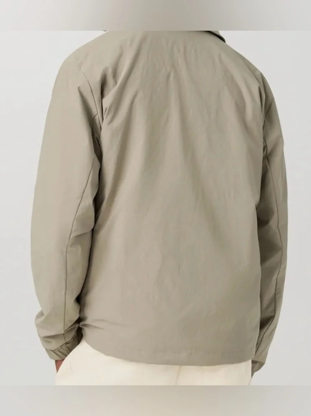 Vuori Men's Taupe Coach Windbreaker Jacket